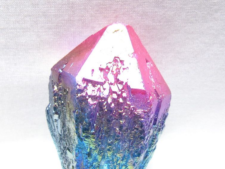 オーラクリスタル 原石 マルチカラー エレスチャル オーラ水晶 一点物 171-8729
