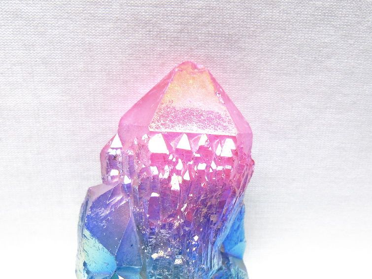 オーラクリスタル 原石 マルチカラー エレスチャル オーラ水晶 一点物 171-8731