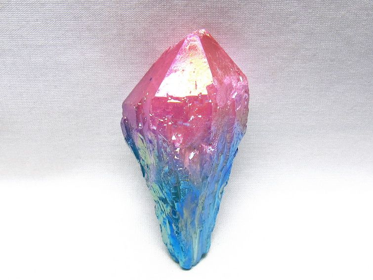オーラクリスタル 原石 マルチカラー エレスチャル オーラ水晶 一点物 171-8732