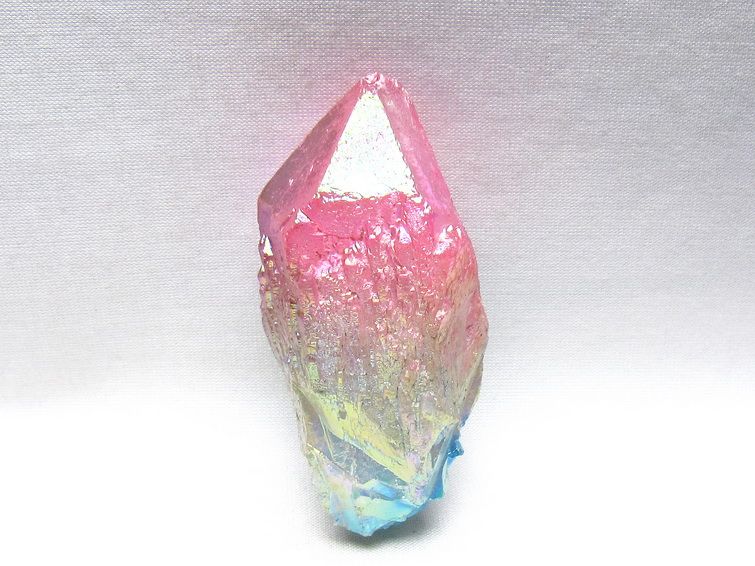 オーラクリスタル 原石 マルチカラー エレスチャル オーラ水晶 一点物 171-8733