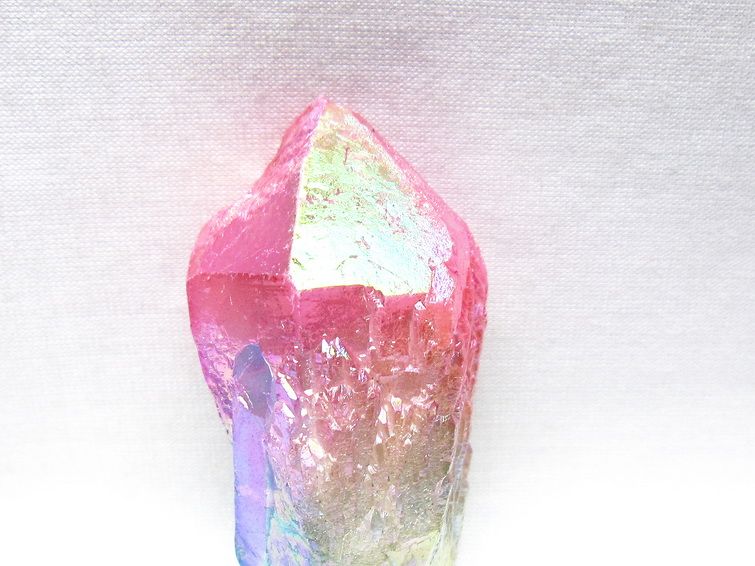 オーラクリスタル 原石 マルチカラー エレスチャル オーラ水晶 一点物 171-8733