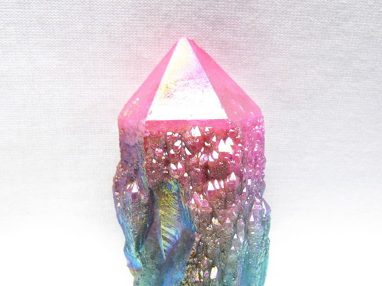 オーラクリスタル 原石 マルチカラー エレスチャル オーラ水晶 一点物 171-8734