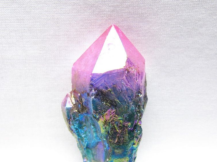 オーラクリスタル 原石 マルチカラー エレスチャル オーラ水晶 一点物 171-8735