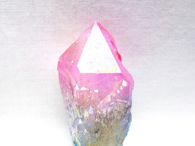 オーラクリスタル 原石 マルチカラー エレスチャル オーラ水晶 一点物 171-8736