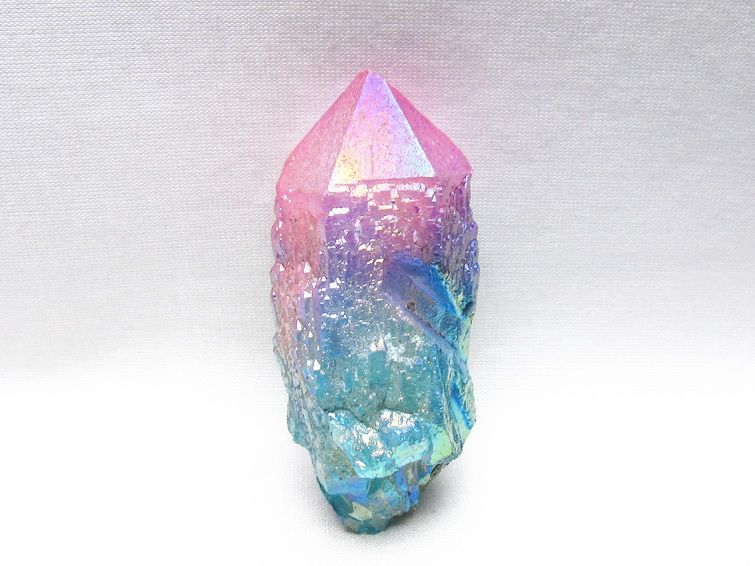 オーラクリスタル 原石 マルチカラー エレスチャル オーラ水晶 一点物 171-8737