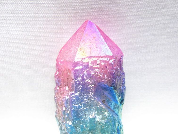 オーラクリスタル 原石 マルチカラー エレスチャル オーラ水晶 一点物 171-8737