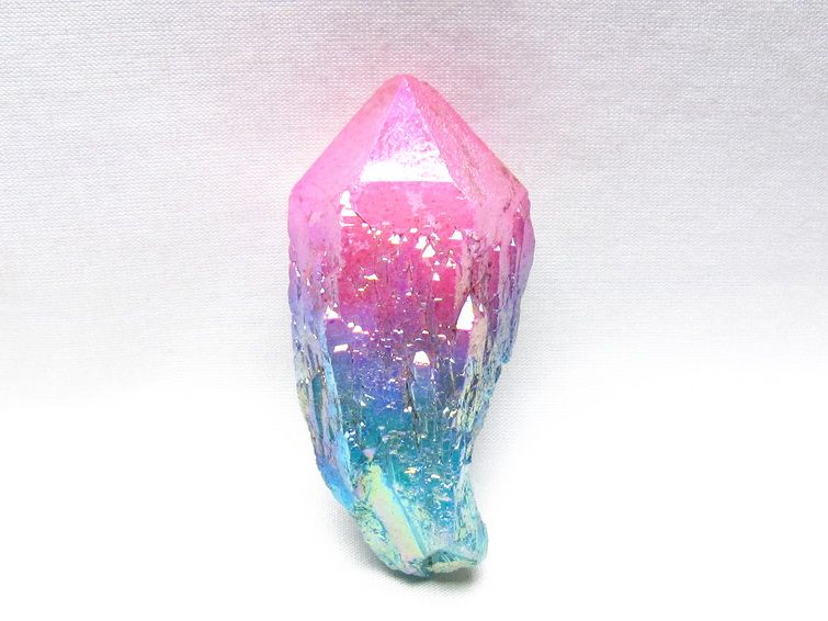 オーラクリスタル 原石 マルチカラー エレスチャル オーラ水晶 一点物 171-8738
