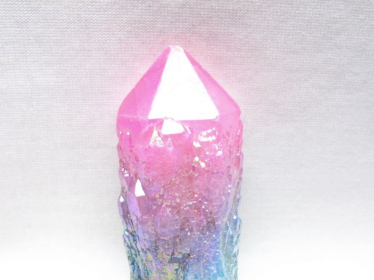オーラクリスタル 原石 マルチカラー エレスチャル オーラ水晶 一点物 171-8739