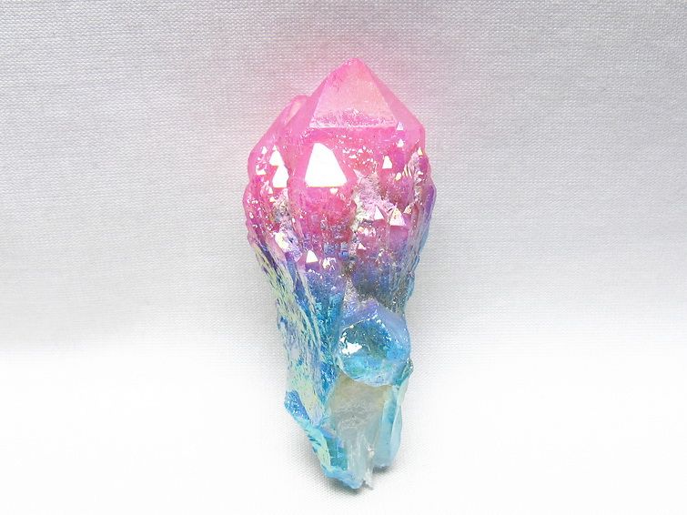 オーラクリスタル 原石 マルチカラー エレスチャル オーラ水晶 一点物 171-8740