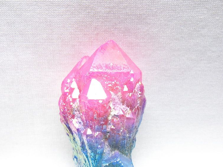 オーラクリスタル 原石 マルチカラー エレスチャル オーラ水晶 一点物 171-8740