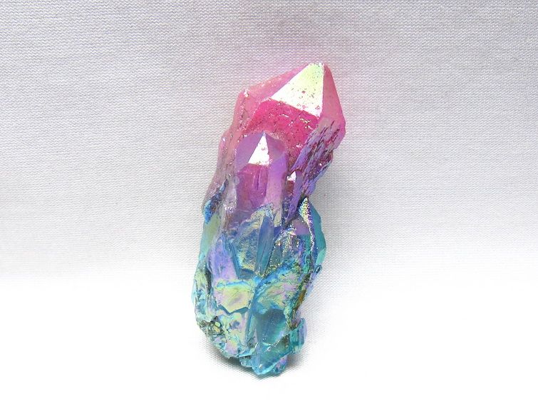 オーラクリスタル 原石 マルチカラー エレスチャル オーラ水晶 一点物 171-8741