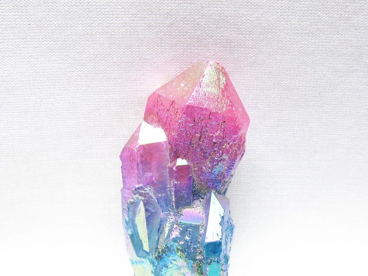 オーラクリスタル 原石 マルチカラー エレスチャル オーラ水晶 一点物 171-8741