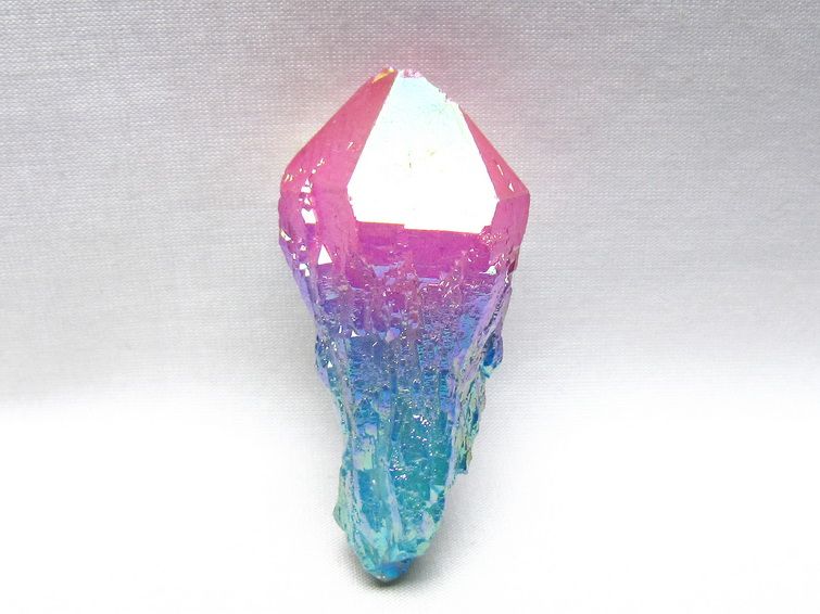 オーラクリスタル 原石 マルチカラー エレスチャル オーラ水晶 一点物 171-8743