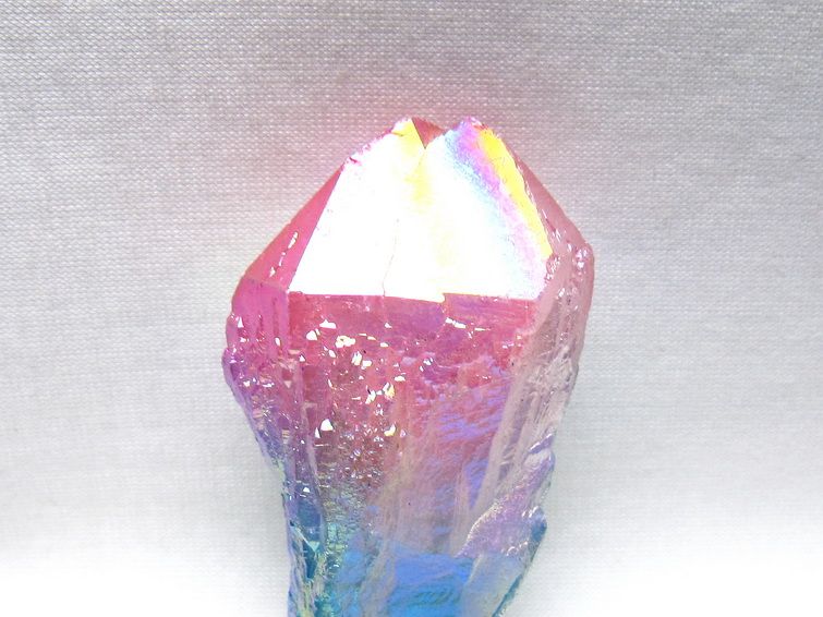 オーラクリスタル 原石 マルチカラー エレスチャル オーラ水晶 一点物 171-8743
