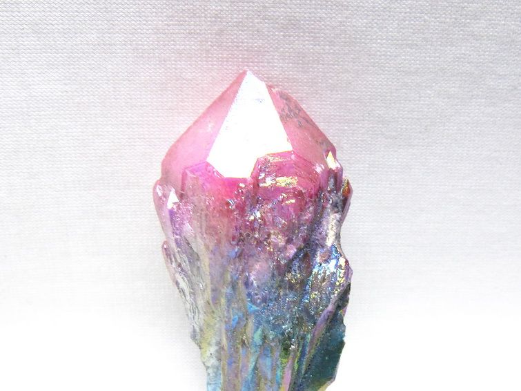 オーラクリスタル 原石 マルチカラー エレスチャル オーラ水晶 一点物 171-8744