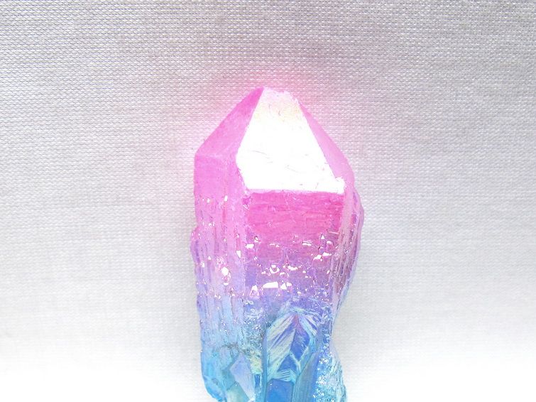 オーラクリスタル 原石 マルチカラー エレスチャル オーラ水晶 一点物 171-8745