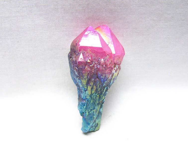 オーラクリスタル 原石 マルチカラー エレスチャル オーラ水晶 一点物 171-8747
