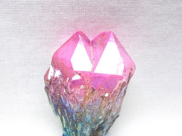 オーラクリスタル 原石 マルチカラー エレスチャル オーラ水晶 一点物 171-8747