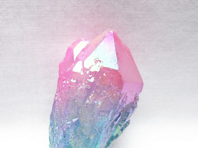 オーラクリスタル 原石 マルチカラー エレスチャル オーラ水晶 一点物 171-8748