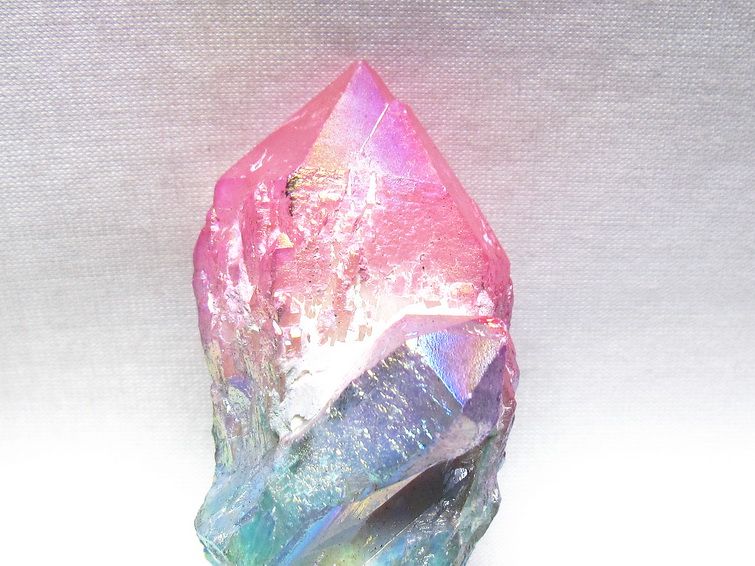 オーラクリスタル 原石 マルチカラー エレスチャル オーラ水晶 一点物 171-8750