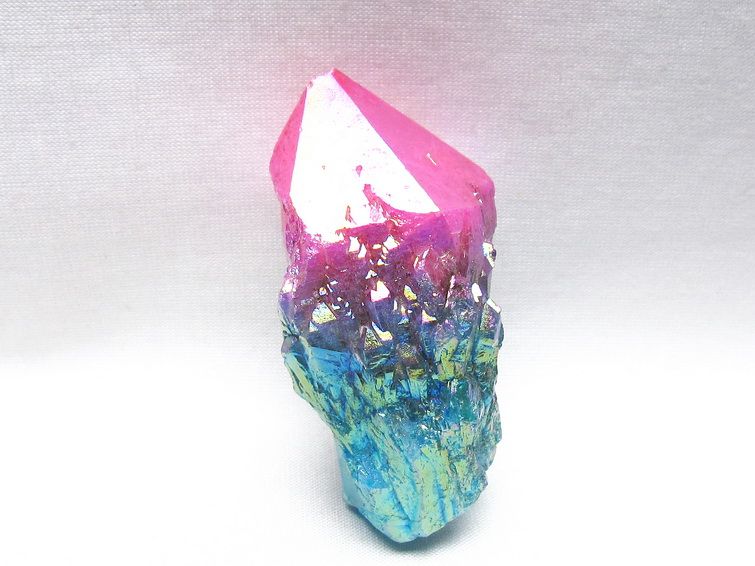 オーラクリスタル 原石 マルチカラー エレスチャル オーラ水晶 一点物 171-8751