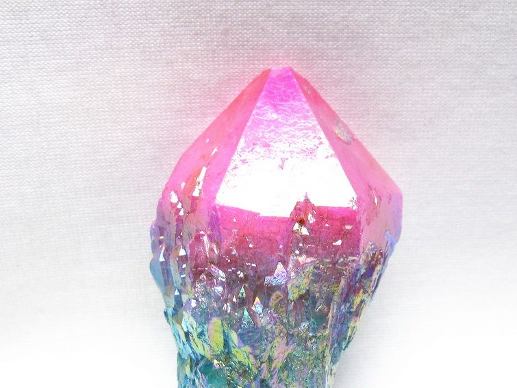 オーラクリスタル 原石 マルチカラー エレスチャル オーラ水晶 一点物 171-8751