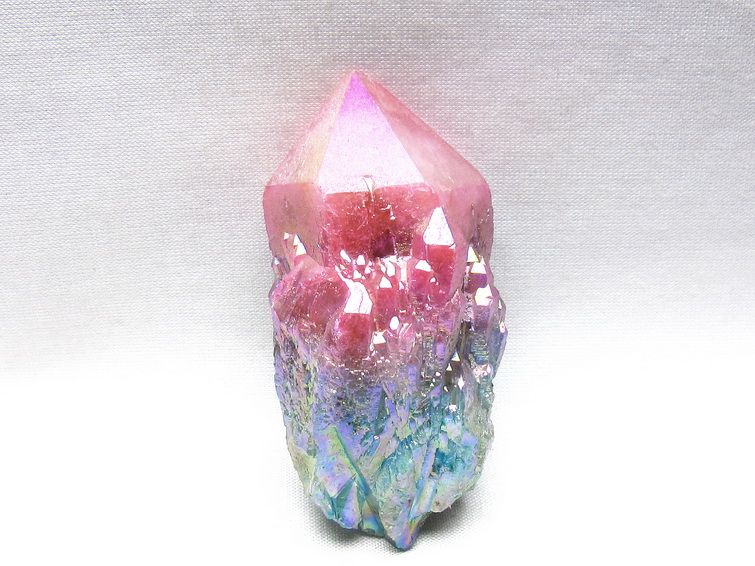 オーラクリスタル 原石 マルチカラー エレスチャル オーラ水晶 一点物 171-8752