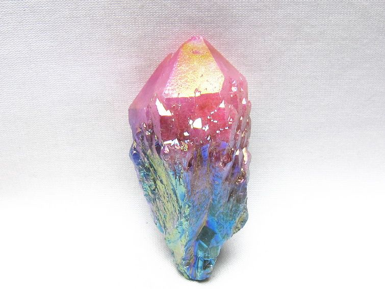 オーラクリスタル 原石 マルチカラー エレスチャル オーラ水晶 一点物 171-8754