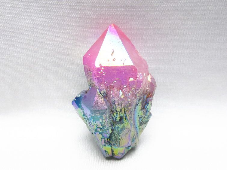 オーラクリスタル 原石 マルチカラー エレスチャル オーラ水晶 一点物 171-8755