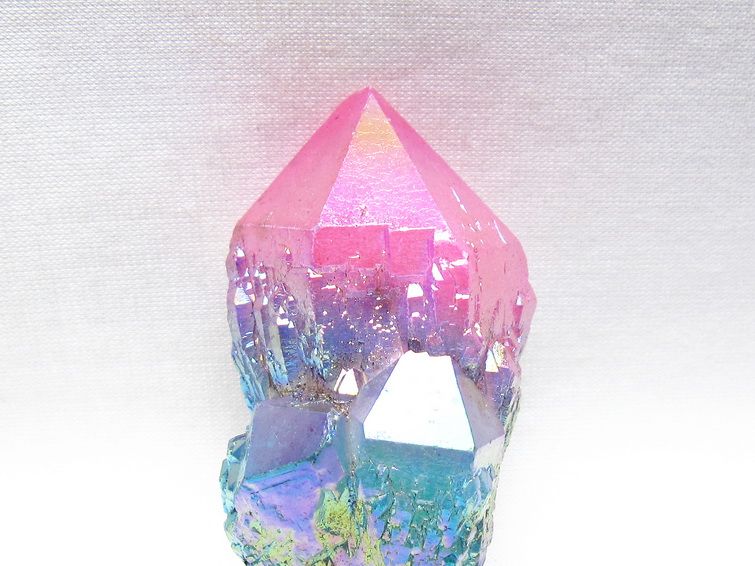 オーラクリスタル 原石 マルチカラー エレスチャル オーラ水晶 一点物 171-8755