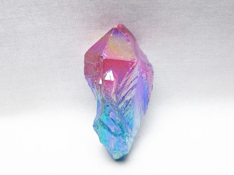 オーラクリスタル 原石 マルチカラー エレスチャル オーラ水晶 一点物 171-8757