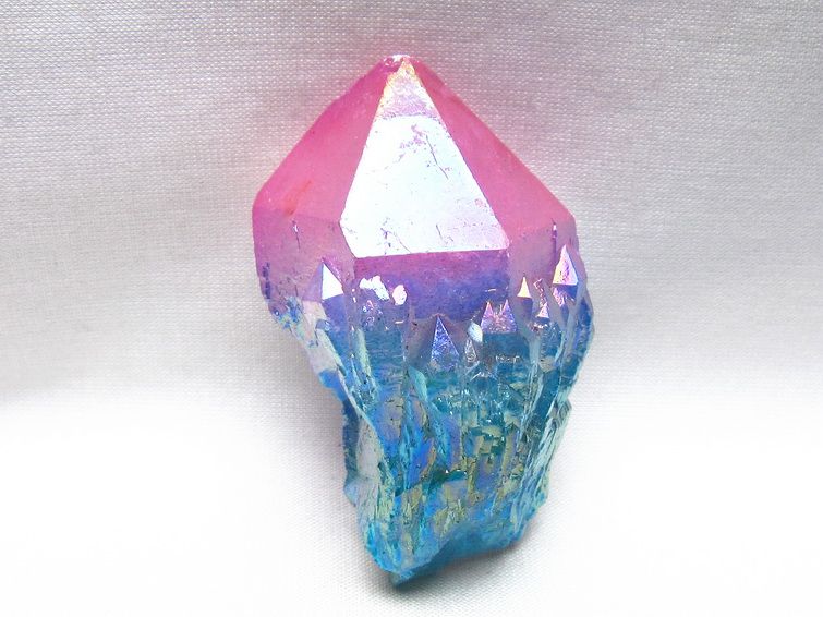 オーラクリスタル 原石 マルチカラー エレスチャル オーラ水晶 一点物 171-8758