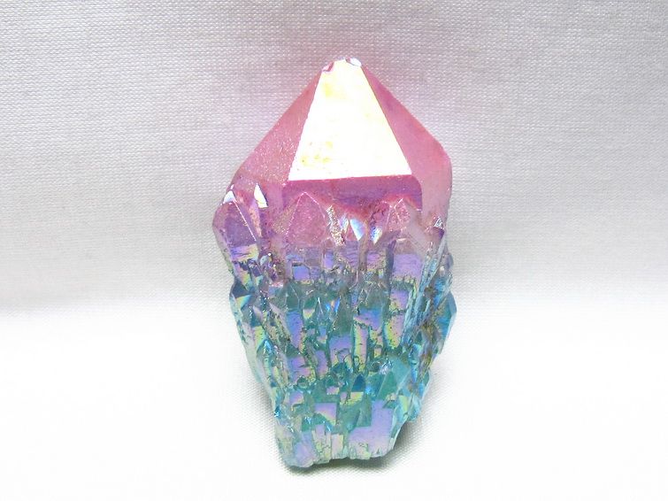 オーラクリスタル 原石 マルチカラー エレスチャル オーラ水晶 一点物 171-8759