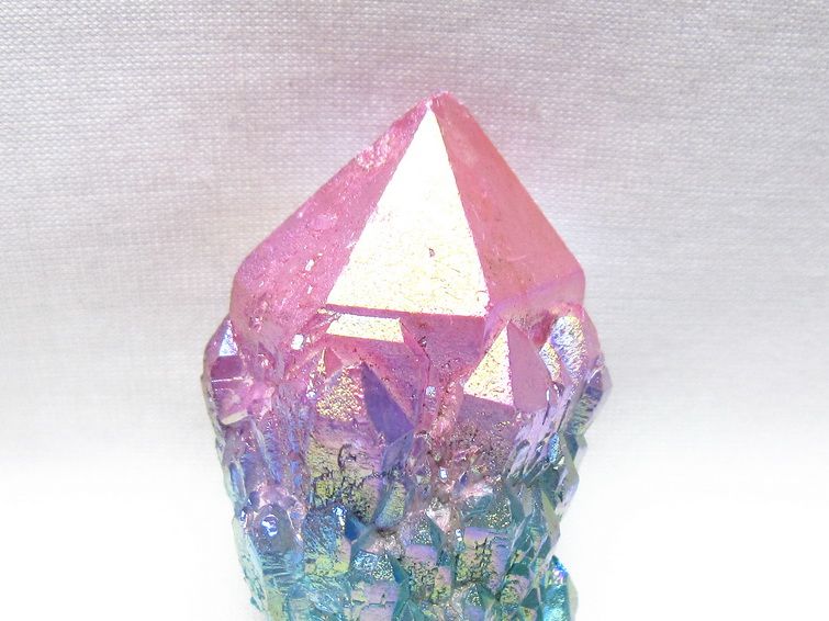 オーラクリスタル 原石 マルチカラー エレスチャル オーラ水晶 一点物 171-8759