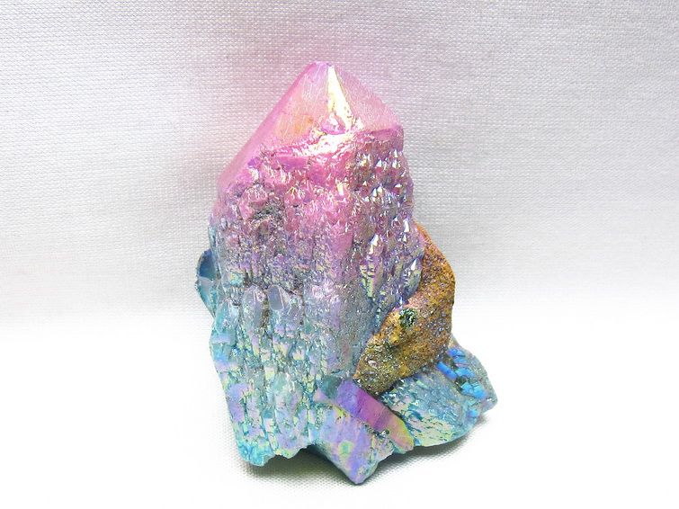 オーラクリスタル 原石 マルチカラー エレスチャル オーラ水晶 一点物 171-8760