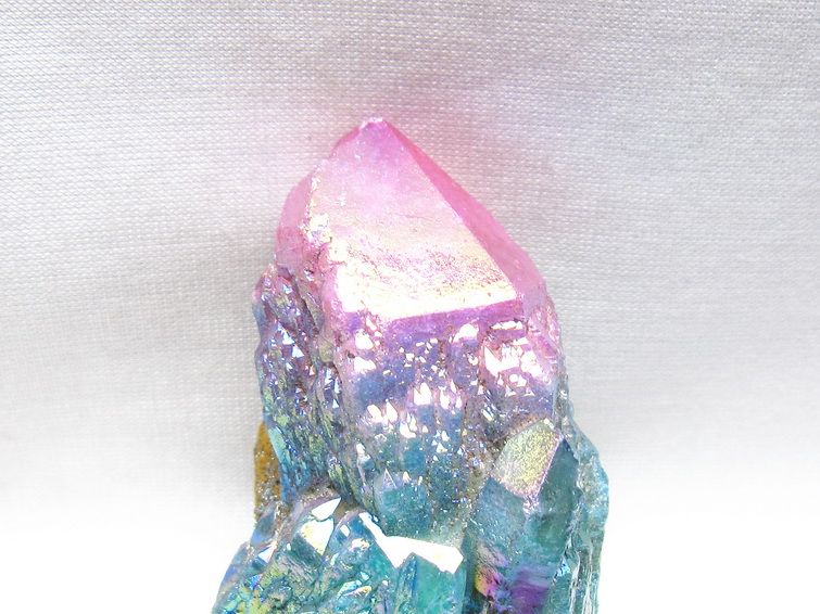 オーラクリスタル 原石 マルチカラー エレスチャル オーラ水晶 一点物 171-8760