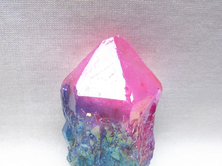 オーラクリスタル 原石 マルチカラー エレスチャル オーラ水晶 一点物 171-8761