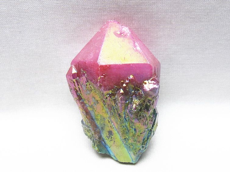 オーラクリスタル 原石 マルチカラー エレスチャル オーラ水晶 一点物 171-8762