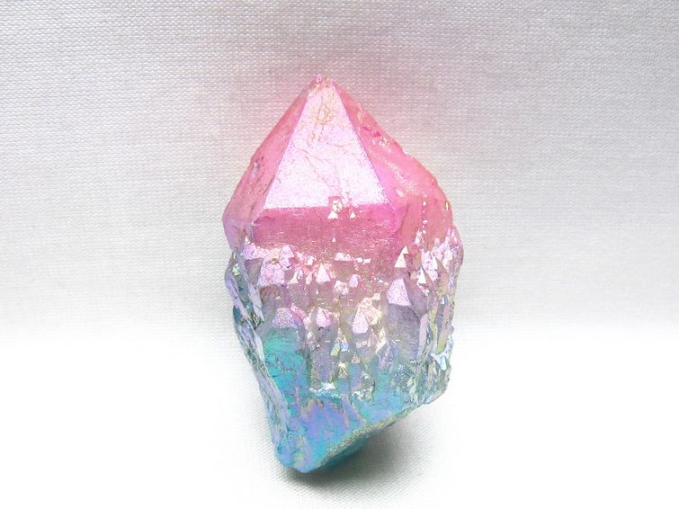 オーラクリスタル 原石 マルチカラー エレスチャル オーラ水晶 一点物 171-8764