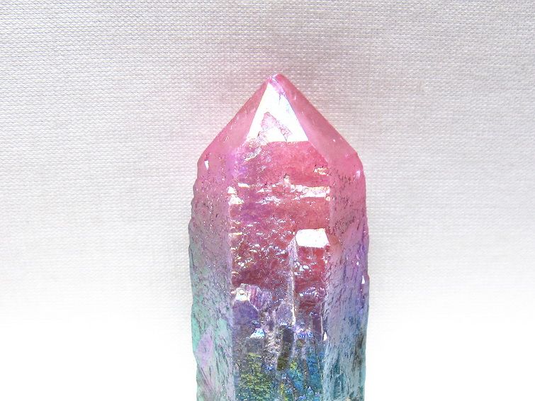 オーラクリスタル 原石 マルチカラー エレスチャル オーラ水晶 一点物 171-8766