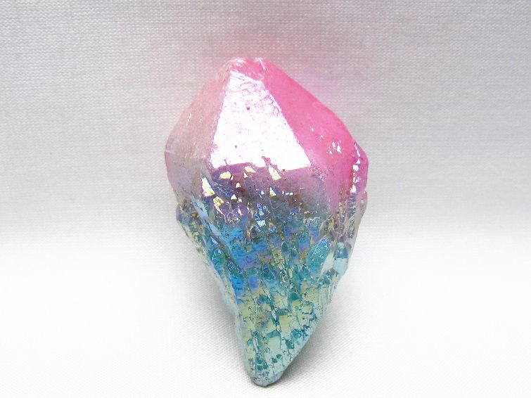 オーラクリスタル 原石 マルチカラー エレスチャル オーラ水晶 一点物 171-8768