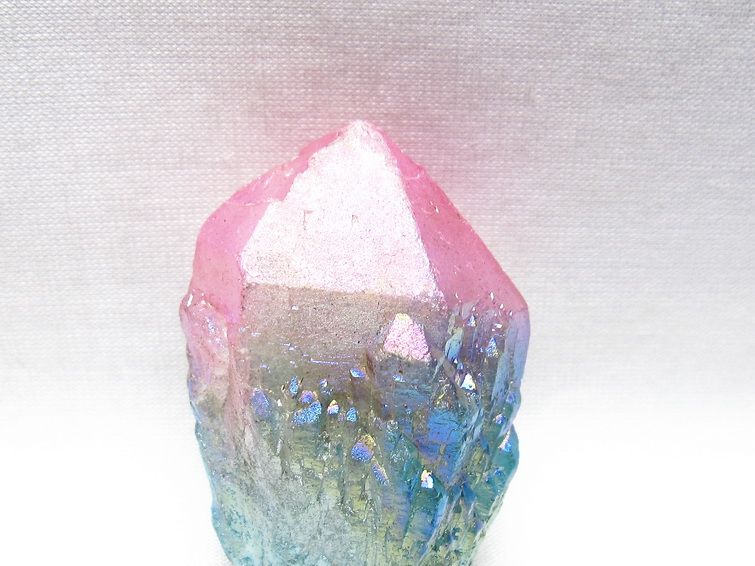 オーラクリスタル 原石 マルチカラー エレスチャル オーラ水晶 一点物 171-8768