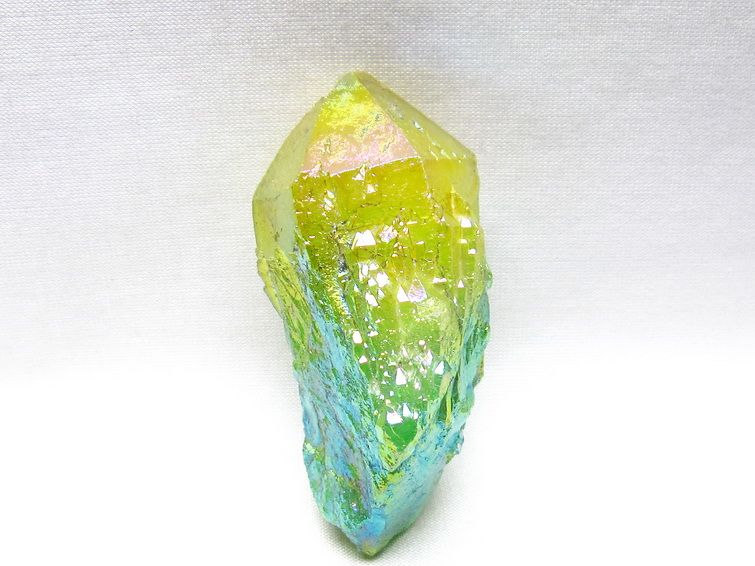 オーラクリスタル 原石 マルチカラー エレスチャル オーラ水晶 一点物 171-8772