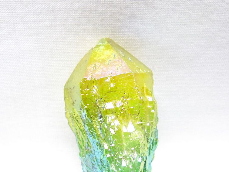 オーラクリスタル 原石 マルチカラー エレスチャル オーラ水晶 一点物 171-8772