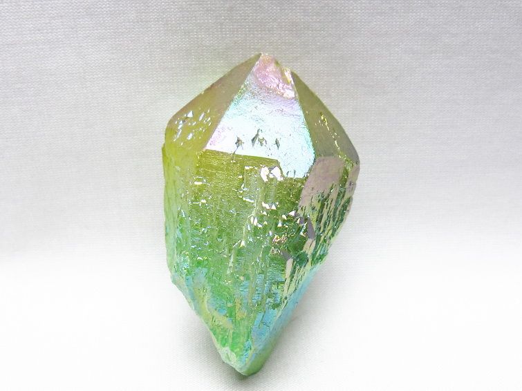 オーラクリスタル 原石 マルチカラー エレスチャル オーラ水晶 一点物 171-8776