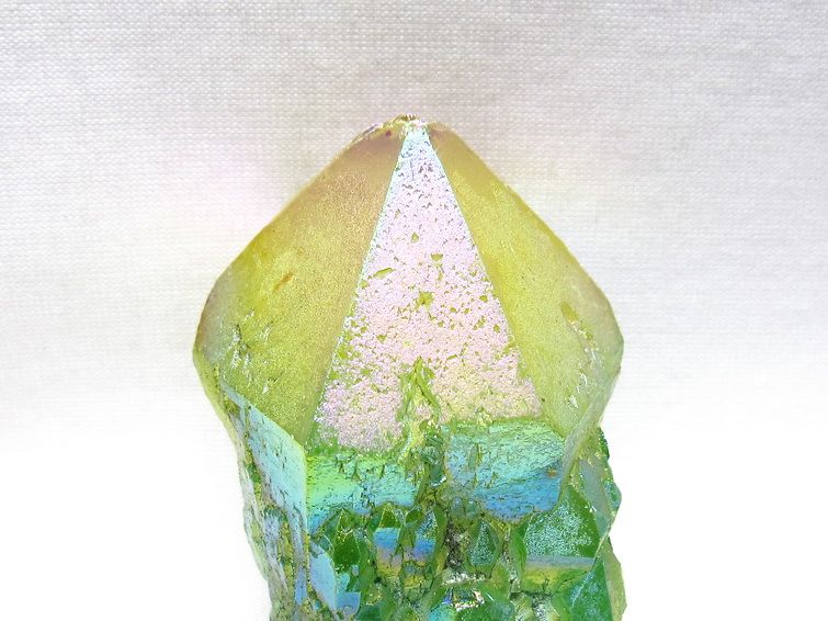 オーラクリスタル 原石 マルチカラー エレスチャル オーラ水晶 一点物 171-8784
