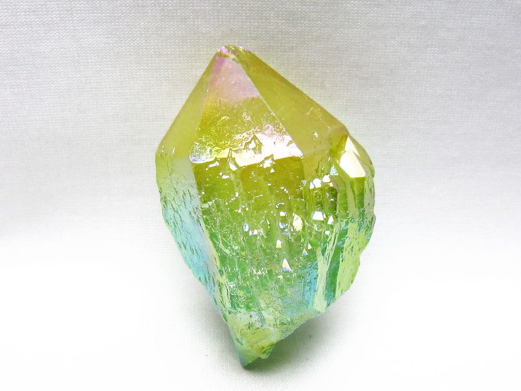 オーラクリスタル 原石 マルチカラー エレスチャル オーラ水晶 一点物 171-8785