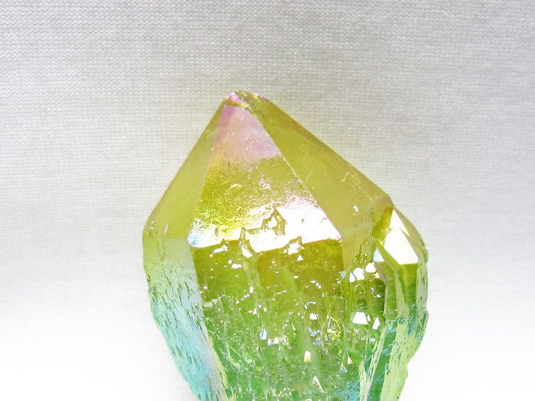 オーラクリスタル 原石 マルチカラー エレスチャル オーラ水晶 一点物 171-8785