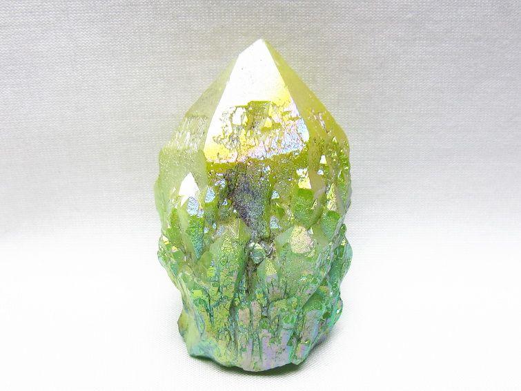 オーラクリスタル 原石 マルチカラー エレスチャル オーラ水晶 一点物 171-8786