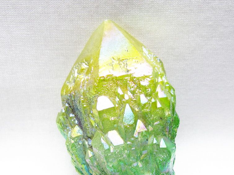 オーラクリスタル 原石 マルチカラー エレスチャル オーラ水晶 一点物 171-8786